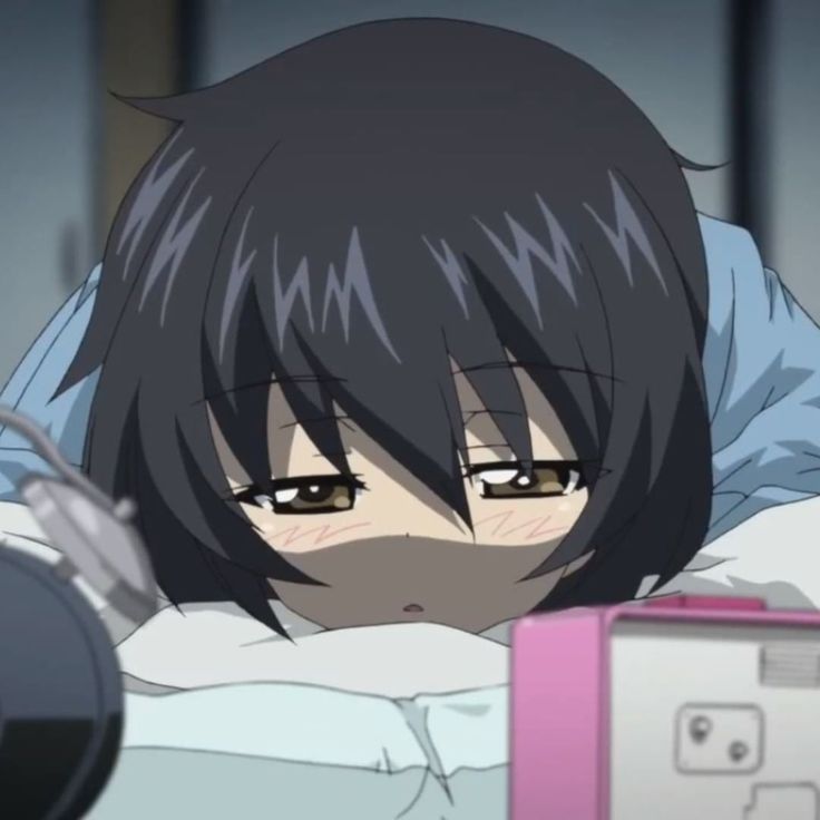 Mako Reizei in bed Blank Meme Template