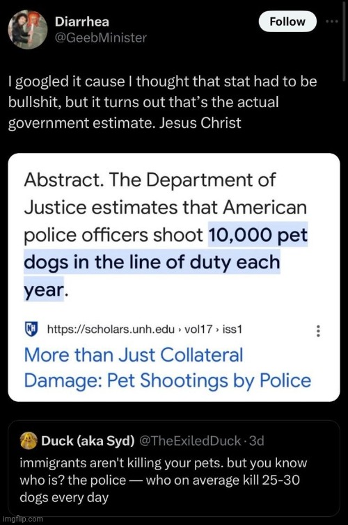 Not made by me | image tagged in police brutality,dogs | made w/ Imgflip meme maker