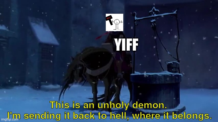 Ant0309️⃣07 anti Yiff meme | YIFF | image tagged in this is an unholy demon,anti furry,wtf | made w/ Imgflip meme maker