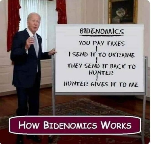 How Bidenomics Works | image tagged in how bidenomics works | made w/ Imgflip meme maker