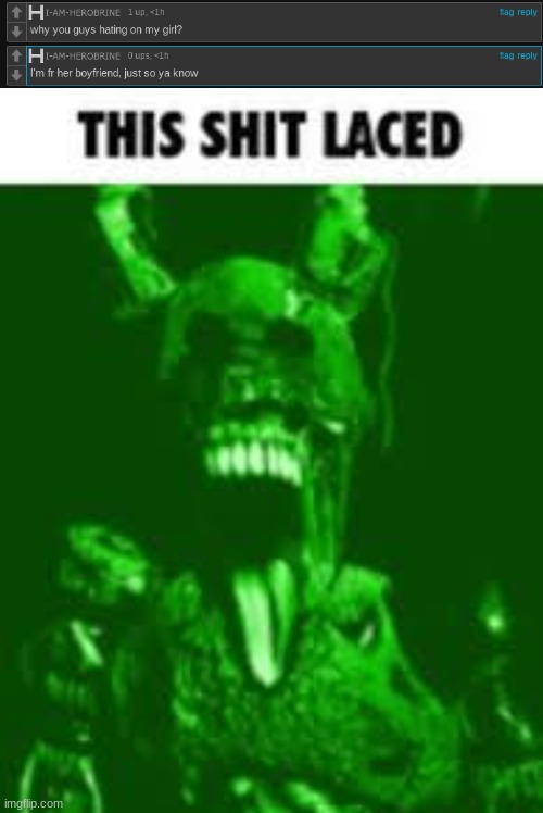 image tagged in this shit laced | made w/ Imgflip meme maker