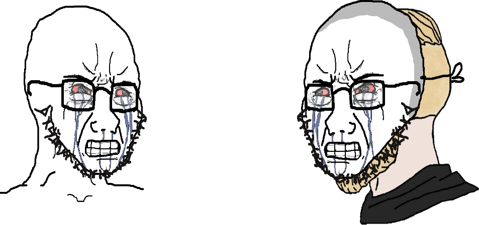 High Quality Soyboys mask Blank Meme Template