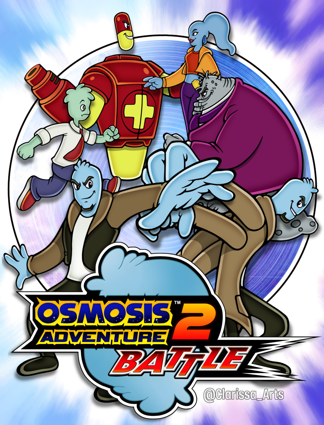 Osmosis adventure 2 battle (not made by me) Blank Meme Template