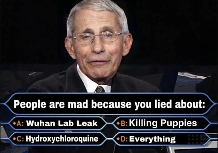 Fauci Lied | image tagged in fauci lied | made w/ Imgflip meme maker