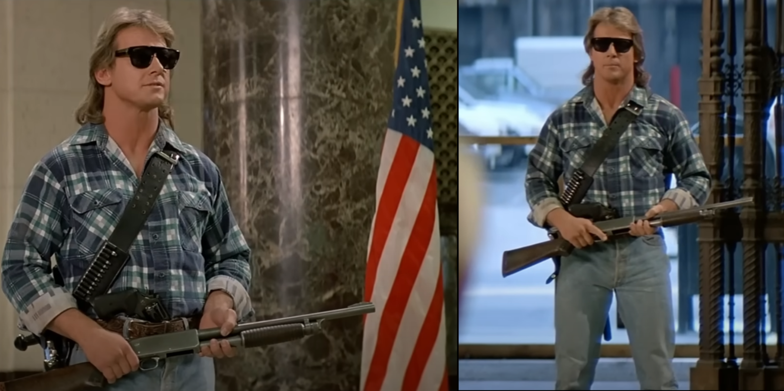 Roddy Piper They Live Kick Ass Chew Bubblegum Blank Meme Template