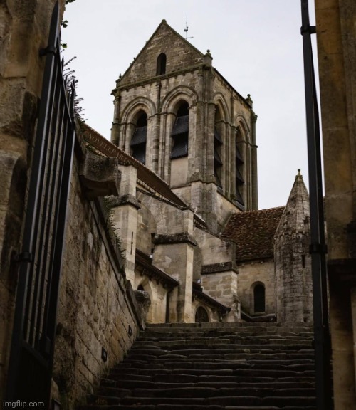 Ruins in Paris. | image tagged in paris,ancient,building,ruin,stairs,architecture | made w/ Imgflip meme maker