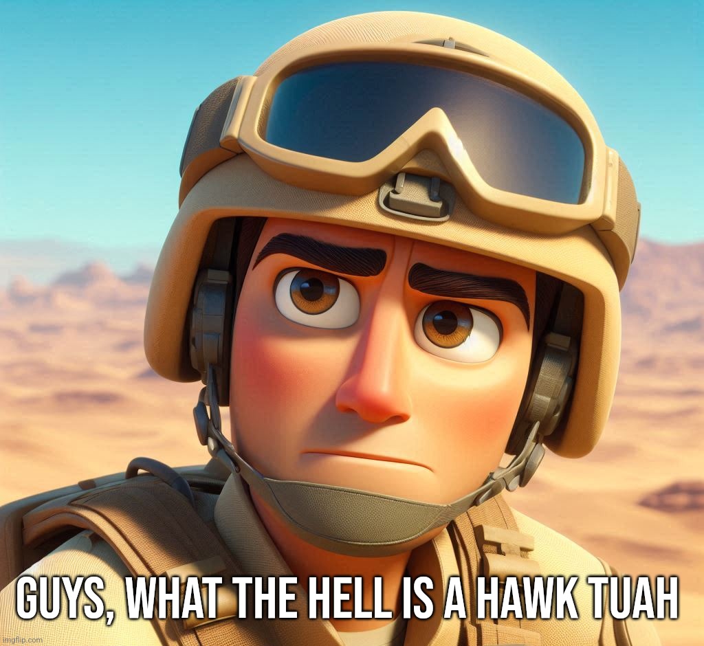 Sounds like a anime super power | Guys, what the hell is a Hawk Tuah | made w/ Imgflip meme maker