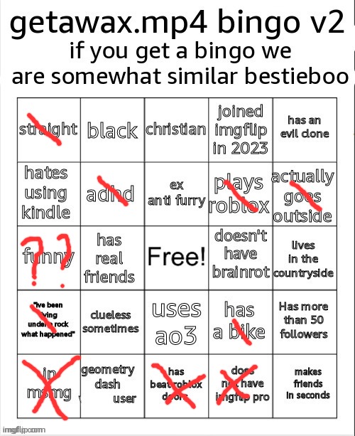 pain | image tagged in getawax bingo v2 5 txt | made w/ Imgflip meme maker