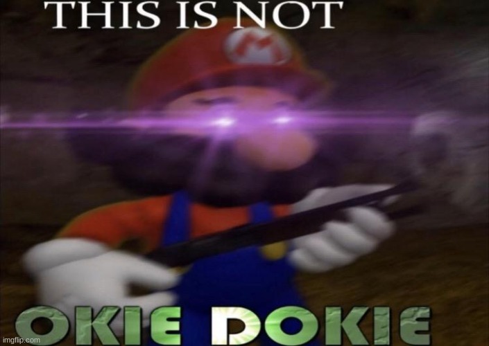 This is not okie dokie | image tagged in this is not okie dokie | made w/ Imgflip meme maker