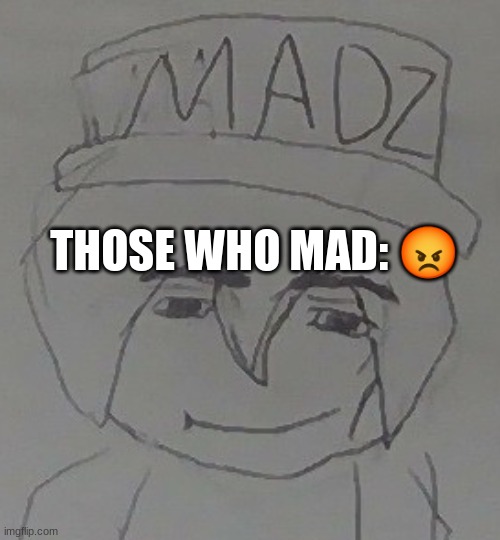 How mad | THOSE WHO MAD: 😡 | image tagged in how mad | made w/ Imgflip meme maker