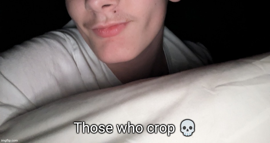 Those who crop 💀 | made w/ Imgflip meme maker