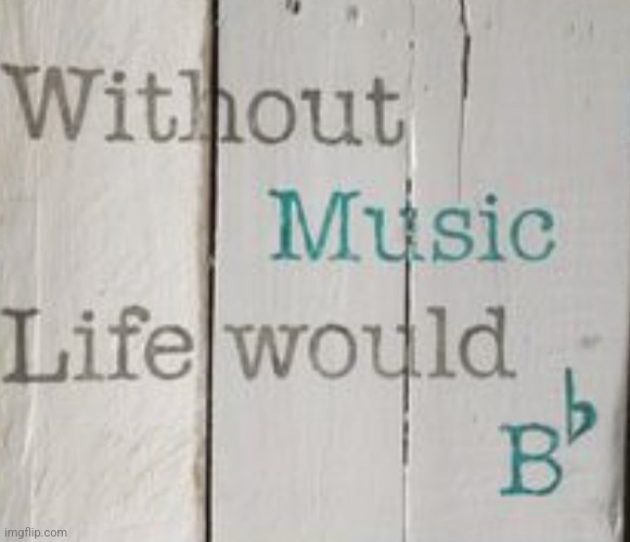 Without Music... | image tagged in without music,life,there will be blood,spilled,for,music | made w/ Imgflip meme maker