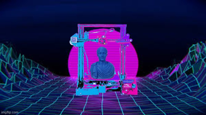 3d vaporwave Julius | image tagged in how to destroy an vaporwave image | made w/ Imgflip meme maker