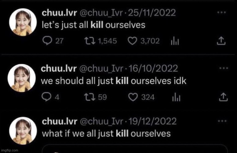 Kms | image tagged in kms | made w/ Imgflip meme maker