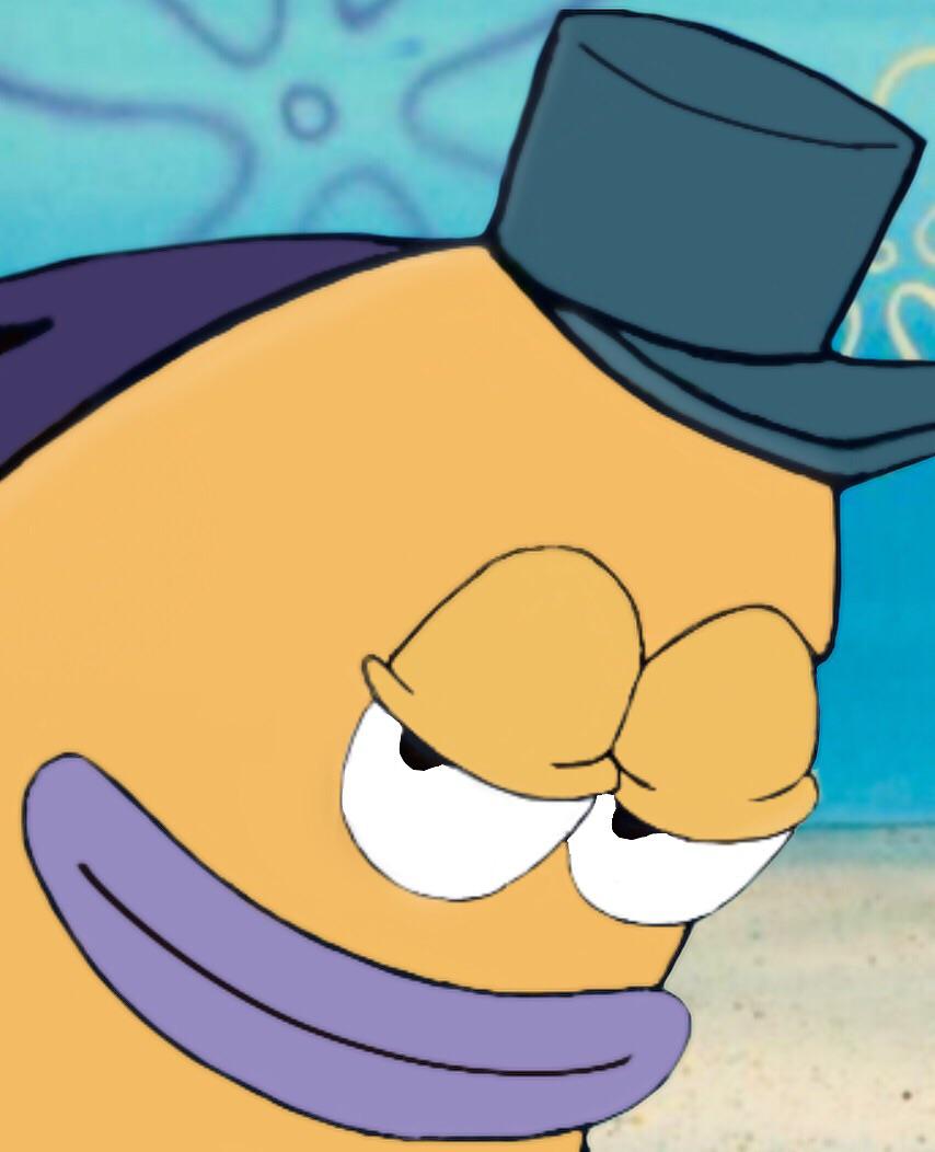 fish smirk Blank Meme Template