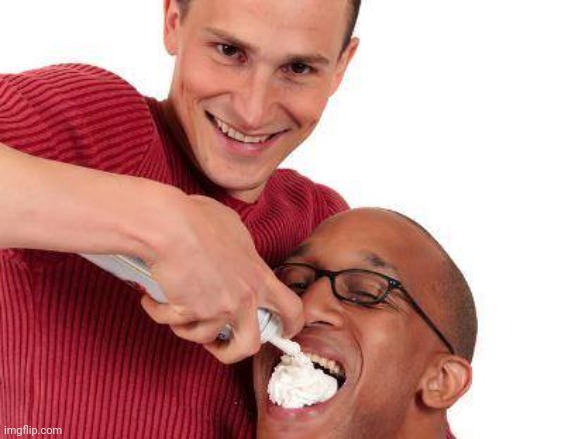 Meep | image tagged in weird guy whipped cream | made w/ Imgflip meme maker