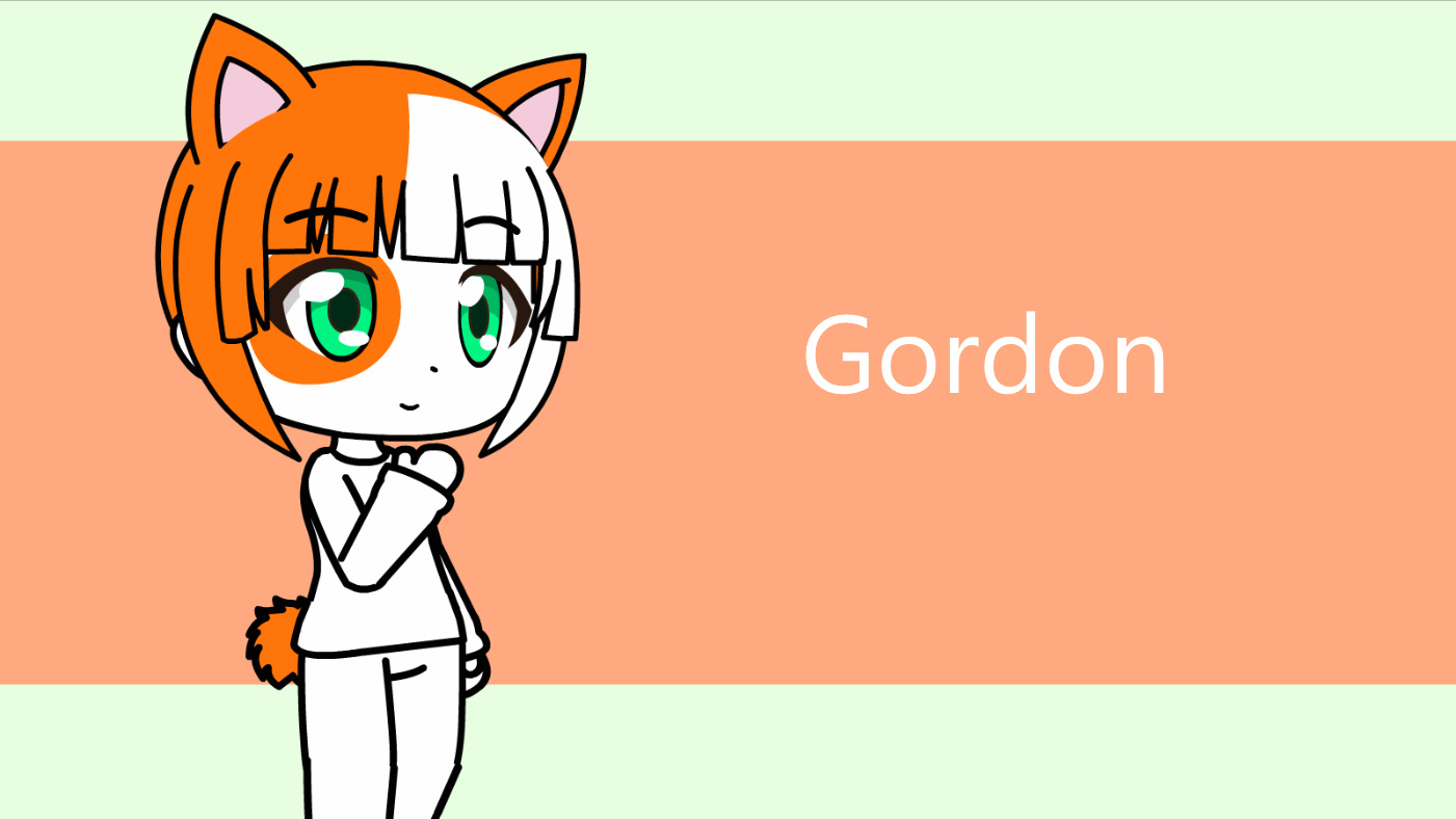 Gordon Quid from Gacha Club (wallpaper) Blank Meme Template