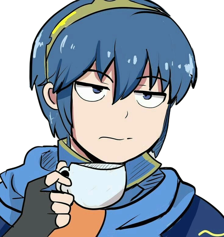 High Quality Marth sipping tea Blank Meme Template