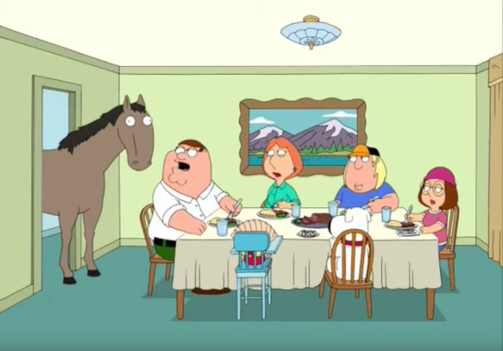 Peter the horse is here Blank Meme Template