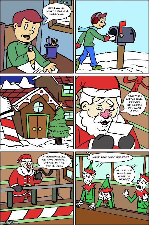 image tagged in letter,santa,santa claus,north pole,ps5,elves | made w/ Imgflip meme maker