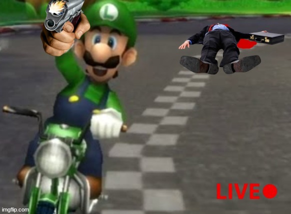 Luigi Mangione meme | image tagged in memes,funny,luigi,super mario,assassination chain | made w/ Imgflip meme maker