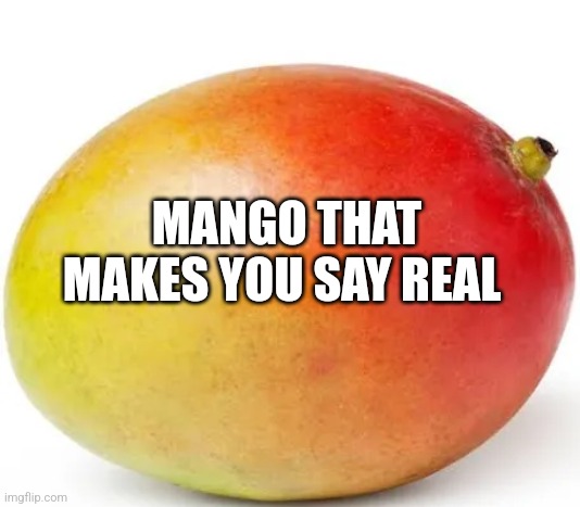 Mango | MANGO THAT MAKES YOU SAY REAL | image tagged in mango | made w/ Imgflip meme maker