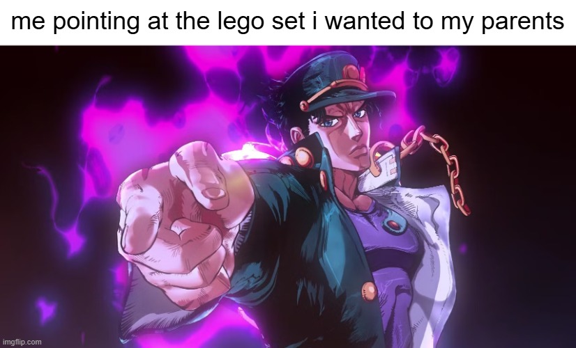 lemgo | me pointing at the lego set i wanted to my parents | image tagged in memes | made w/ Imgflip meme maker