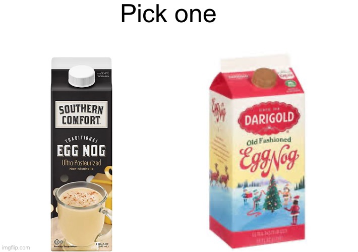 Black one is a little thicker. White one is sweeter. | Pick one | made w/ Imgflip meme maker