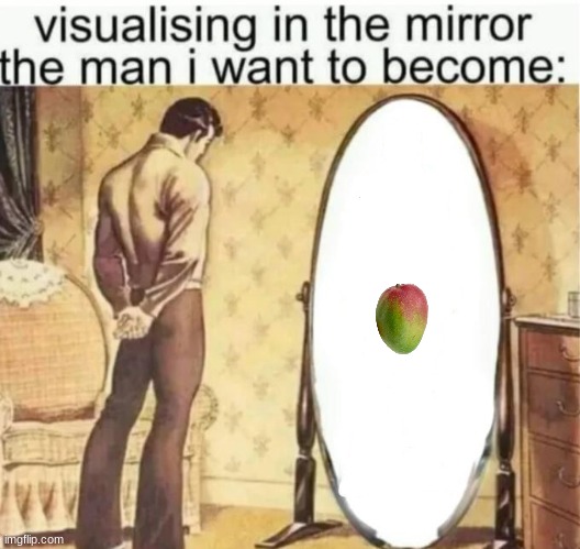Visualising in the mirror the man i want to become: | image tagged in visualising in the mirror the man i want to become | made w/ Imgflip meme maker