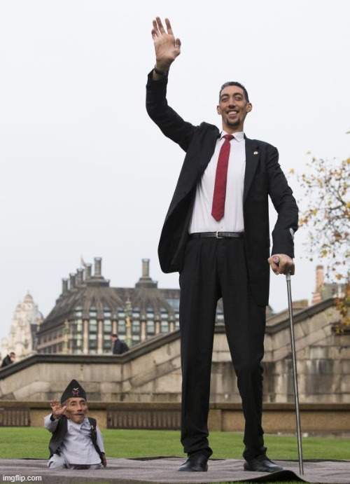 Short woman vs. Tall man | image tagged in short woman vs tall man | made w/ Imgflip meme maker