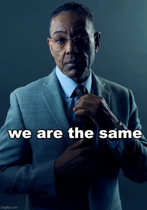 We are not the same | we are the same | image tagged in we are not the same | made w/ Imgflip meme maker