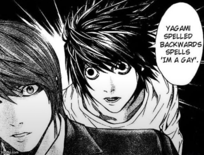 image tagged in death note,light,l | made w/ Imgflip meme maker