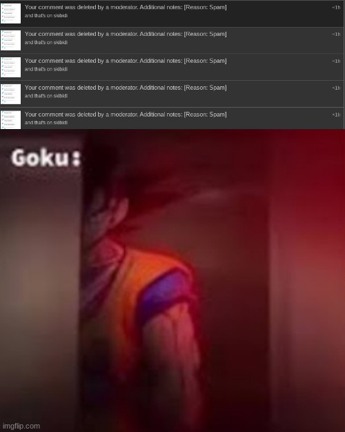 L mod | image tagged in goku staring behind a wall | made w/ Imgflip meme maker