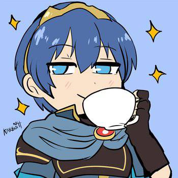 High Quality Marth sipping tea 2 Blank Meme Template