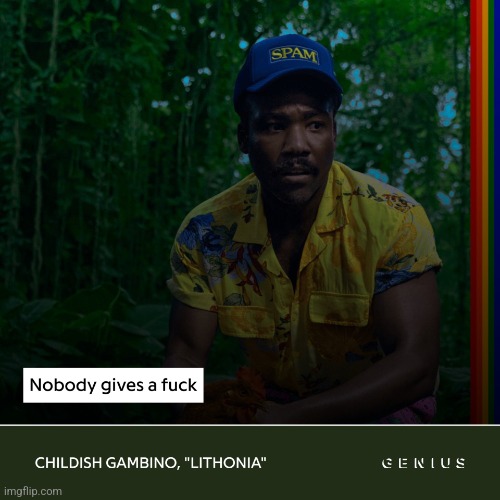 Nobody gives a f**k | image tagged in nobody gives a f k | made w/ Imgflip meme maker