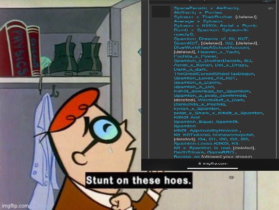 Anybody remember these dumb ship alt spammings? | image tagged in stunt on these hoes | made w/ Imgflip meme maker