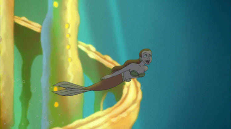 brown hair mermaid Blank Meme Template