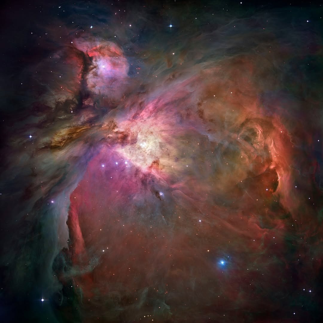 Orion Nebula. Image captured from the Hubble Space Telescope | image tagged in photography,nasa,orion nebula | made w/ Imgflip meme maker