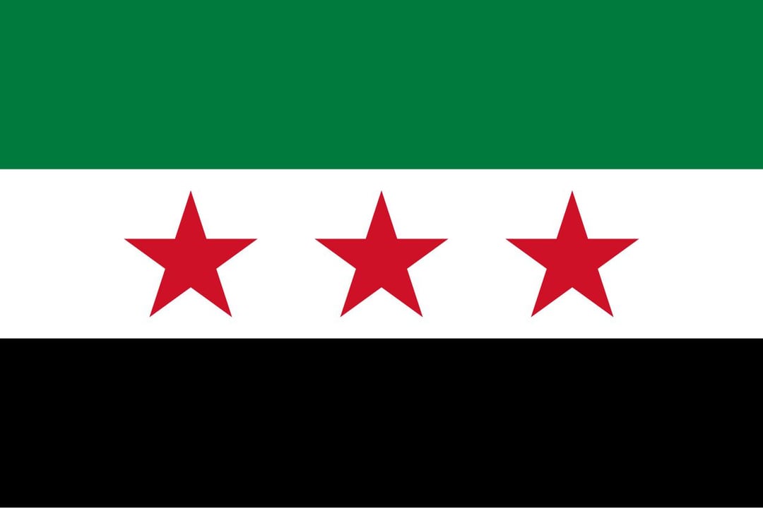 Syrian Rebel flag Blank Meme Template