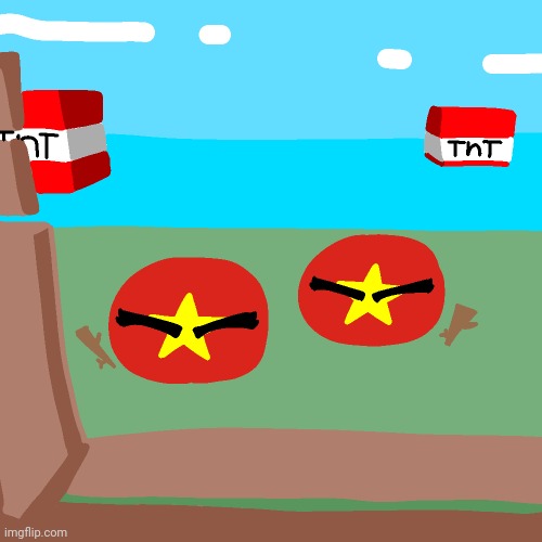 image tagged in countryballs,tnt,memes,vietnam,stick | made w/ Imgflip meme maker