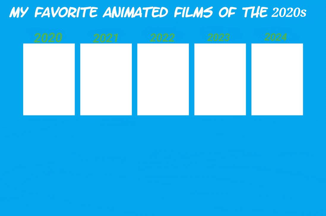 my favorite animated films of the 2020s Blank Meme Template