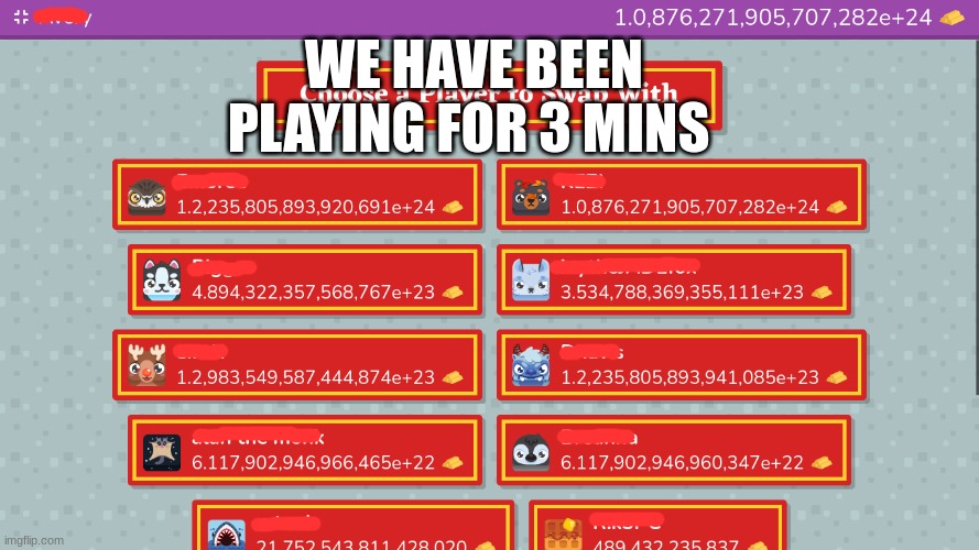 WE HAVE BEEN PLAYING FOR 3 MINS | image tagged in blooket | made w/ Imgflip meme maker