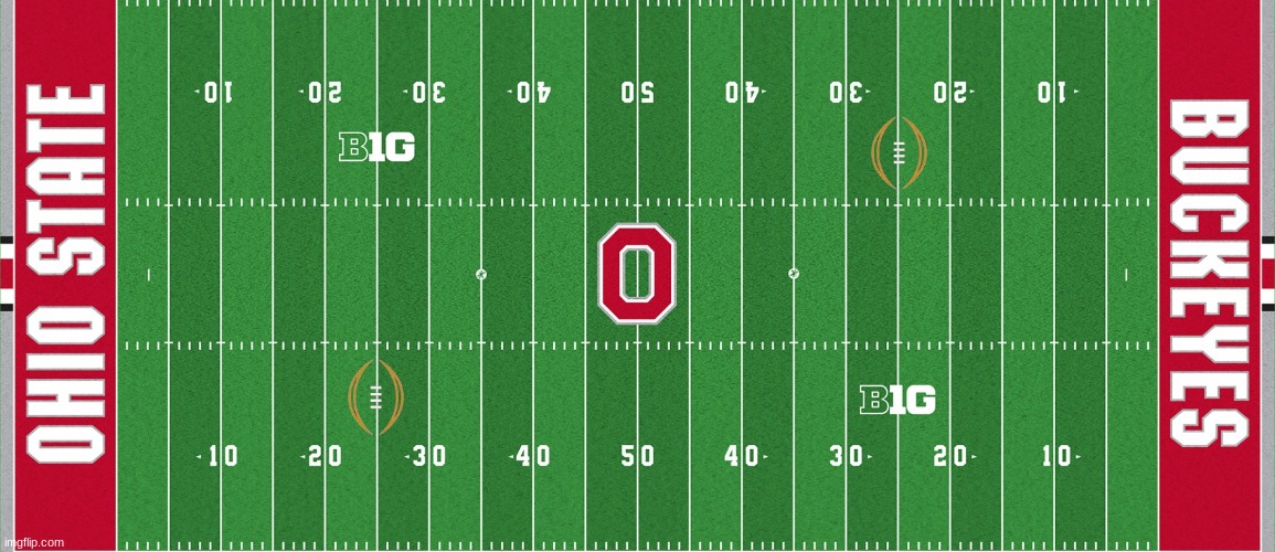 Ohio State College Football Playoff field | image tagged in memes,ohio state buckeyes,college football,national anthem,football | made w/ Imgflip meme maker