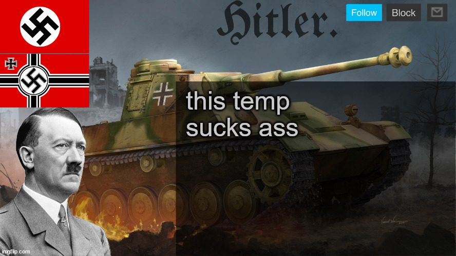 Hitler. Announcement template | this temp sucks ass | image tagged in hitler announcement template | made w/ Imgflip meme maker