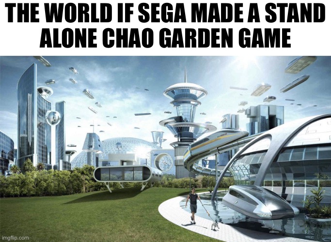 The future world if | THE WORLD IF SEGA MADE A STAND
ALONE CHAO GARDEN GAME | image tagged in the future world if | made w/ Imgflip meme maker