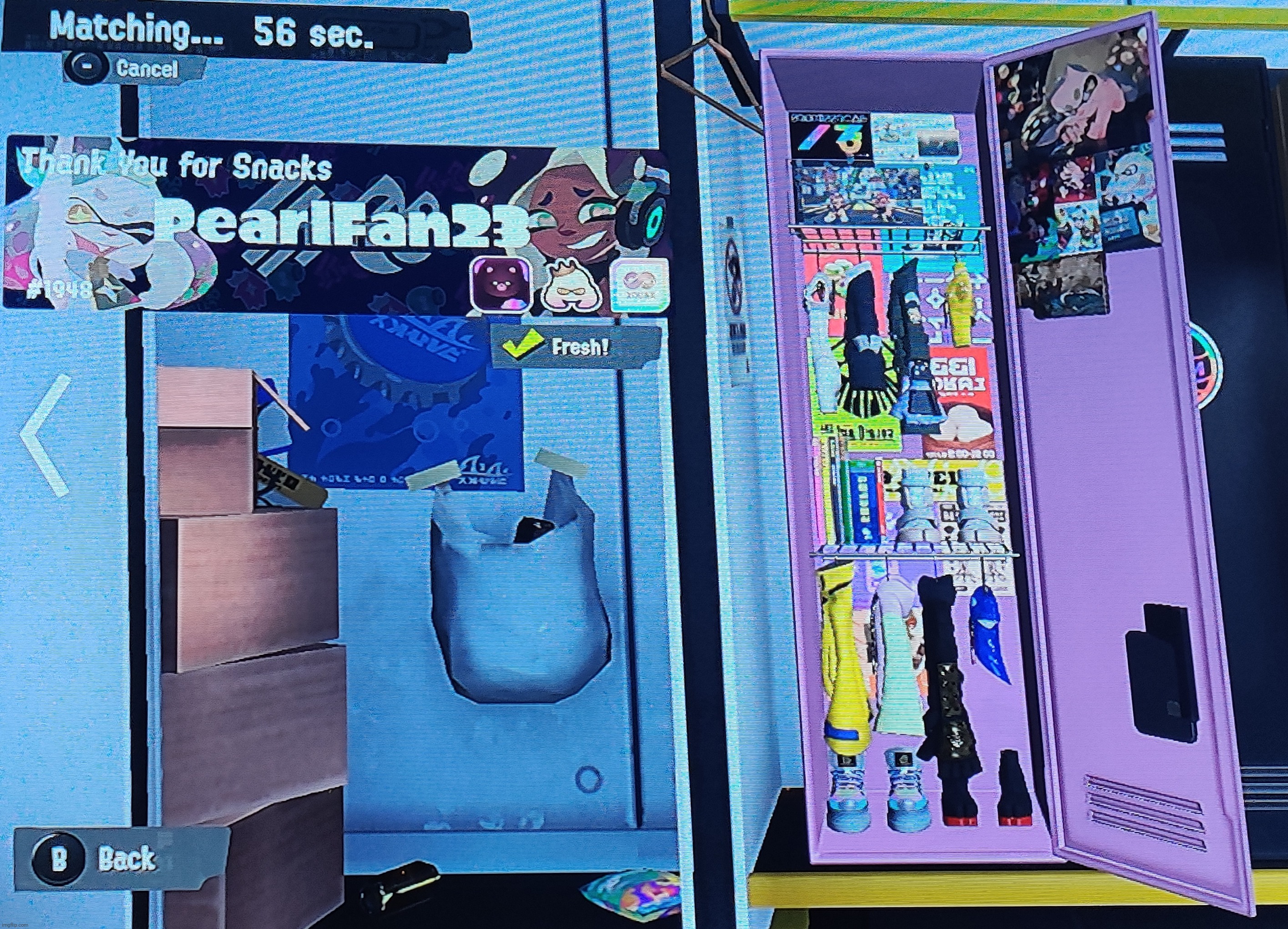 Found Pearl's splatoon locker lol | made w/ Imgflip meme maker