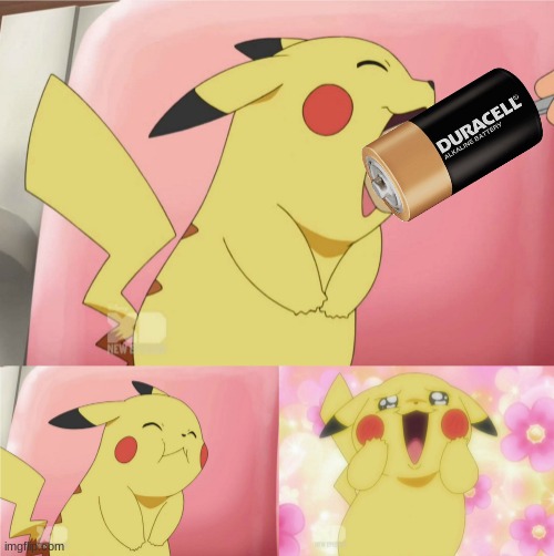 pikachu eating cake | image tagged in pikachu eating cake | made w/ Imgflip meme maker