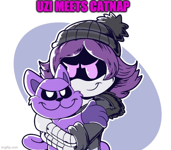 Uzi and catnap | UZI MEETS CATNAP | made w/ Imgflip meme maker