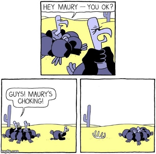 Poor Maury | image tagged in comics | made w/ Imgflip meme maker