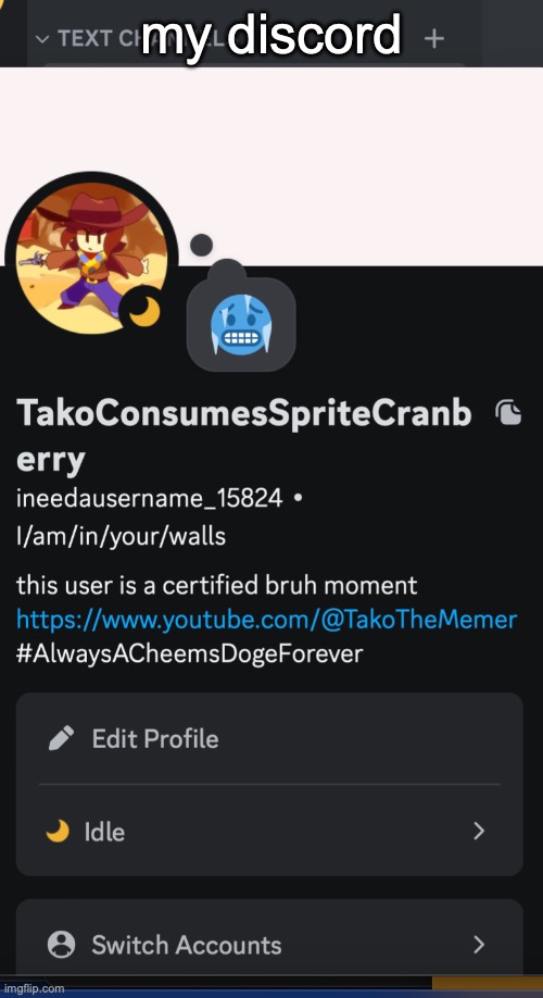 my discord | made w/ Imgflip meme maker